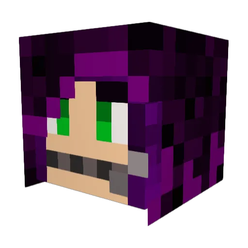 Atzuky23 Minecraft avatar head, 3D render