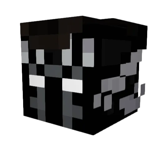 Aubamayang Minecraft avatar head, 3D render