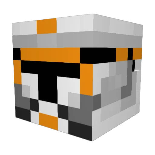 Aubameyang14 Minecraft avatar head, 3D render