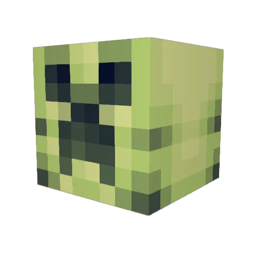 Aubinus Minecraft avatar head, 3D render