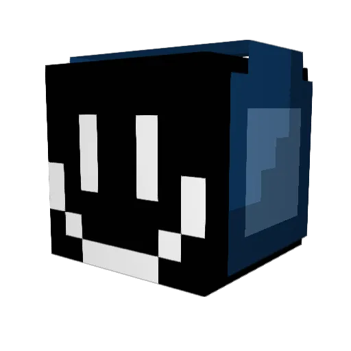 AubreeGamer Minecraft avatar head, 3D render