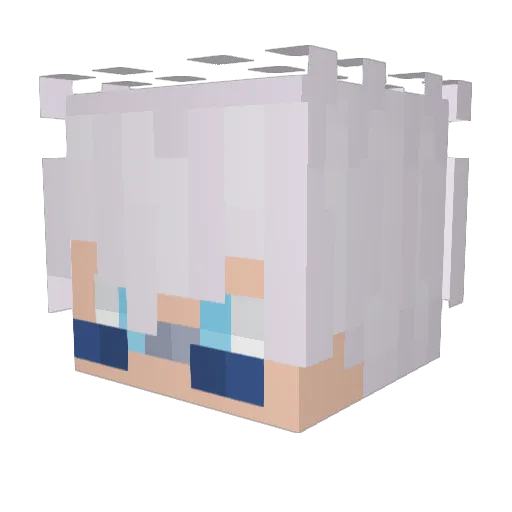 Aubrey12345d Minecraft avatar head, 3D render