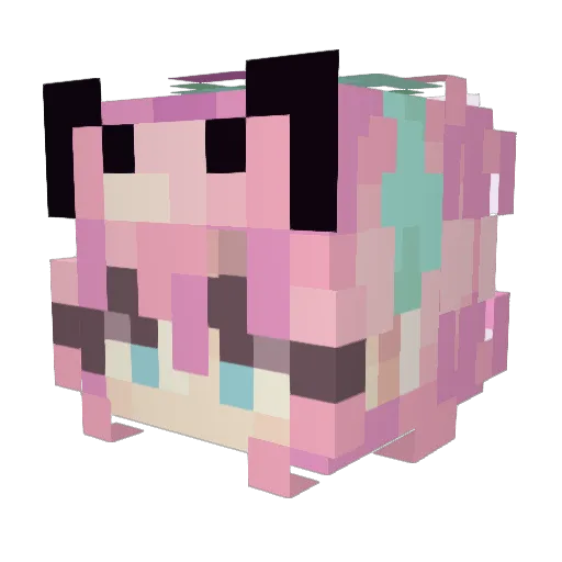 AubreyZ69 Minecraft avatar head, 3D render