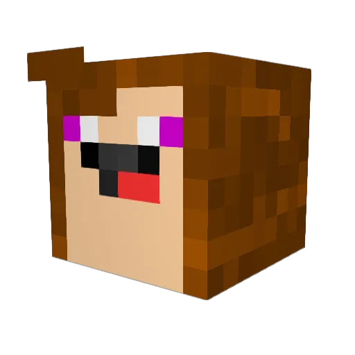 Aubri9000 Minecraft avatar head, 3D render