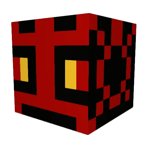 Aucalm Minecraft avatar head, 3D render