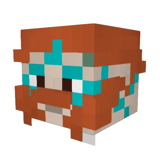 Auchmarr Minecraft avatar head, 3D render
