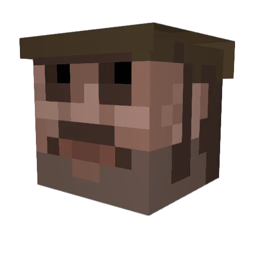 AucklandMuseum15 Minecraft avatar head, 3D render