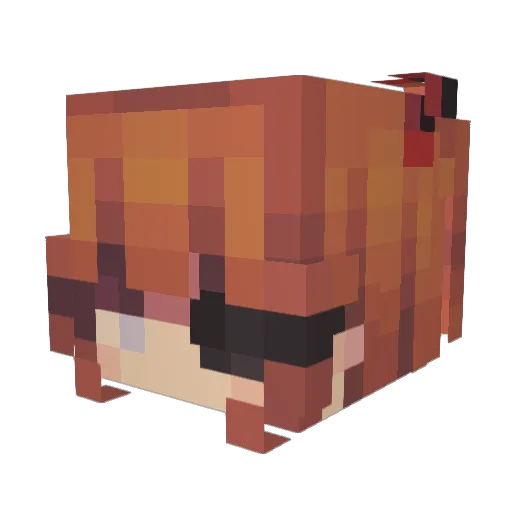 AudDre Minecraft avatar head, 3D render