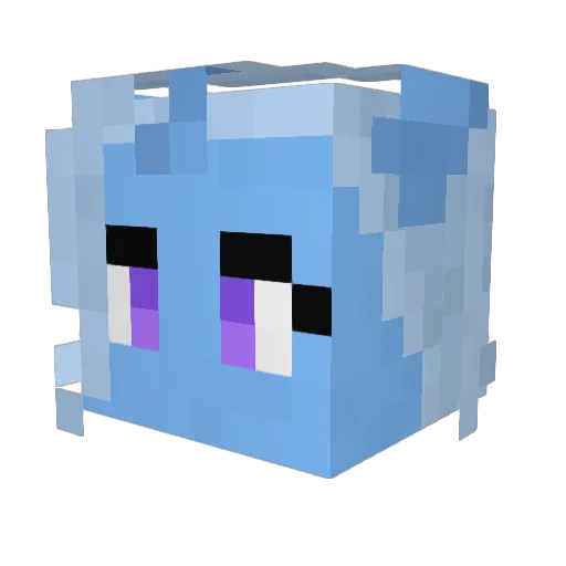 Audacyy Minecraft avatar head, 3D render