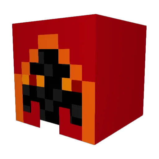 AudakeLP Minecraft avatar head, 3D render