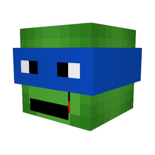 Audemarwrist Minecraft avatar head, 3D render
