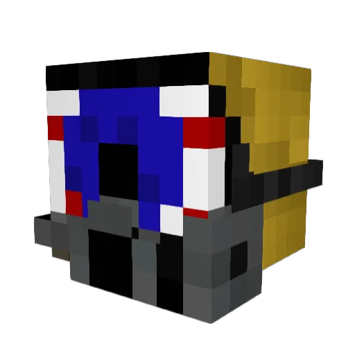 Audherbagn Minecraft avatar head, 3D render