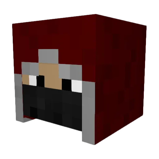 Audi5000 Minecraft avatar head, 3D render