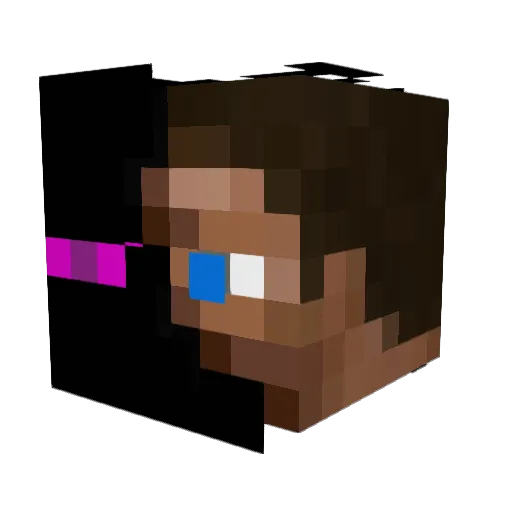 AudibleMule01 Minecraft avatar head, 3D render