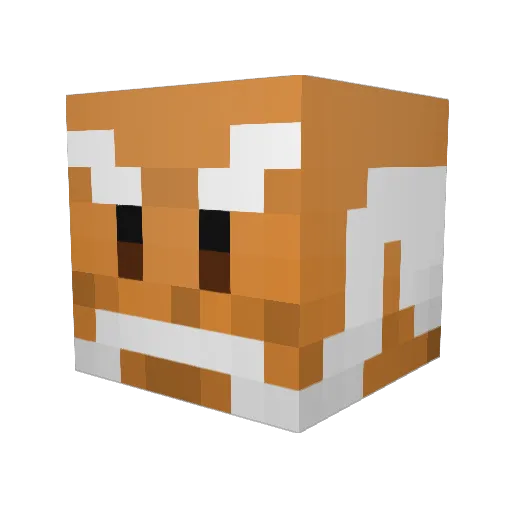 Audifreak Minecraft avatar head, 3D render