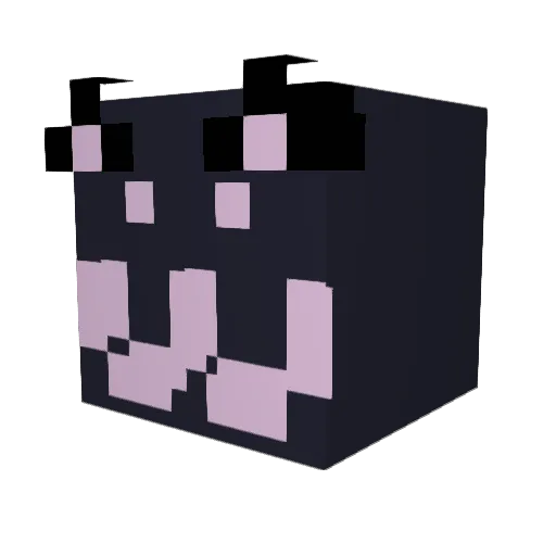 Auditioner Minecraft avatar head, 3D render