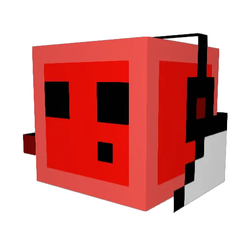 Audran68 Minecraft avatar head, 3D render