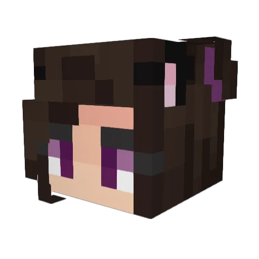 AudreyAngeline Minecraft avatar head, 3D render
