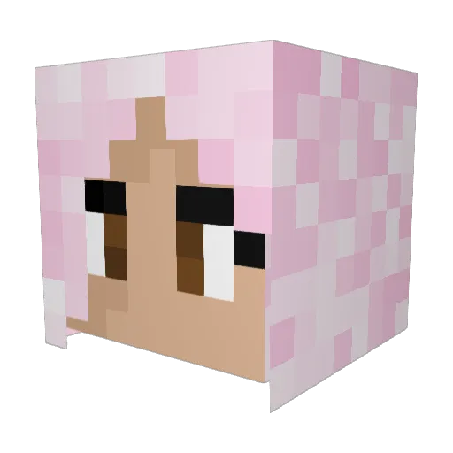 Audreyy999 Minecraft avatar head, 3D render