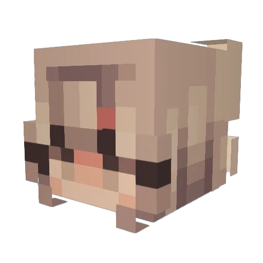 Audriana00 Minecraft avatar head, 3D render
