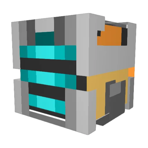 Aufseher Minecraft avatar head, 3D render