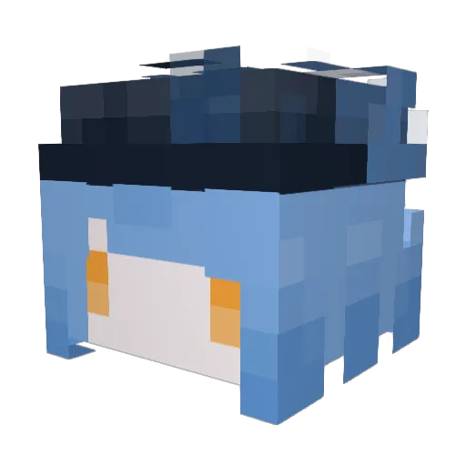 Aug0EidEs Minecraft avatar head, 3D render