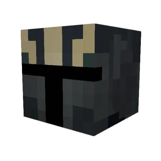 Aug1e Minecraft avatar head, 3D render
