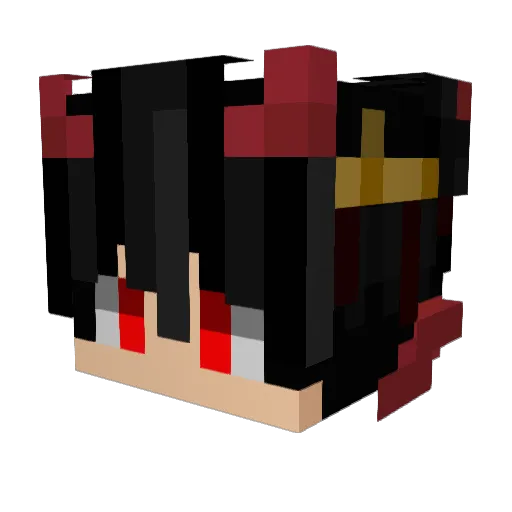 AugaAltz Minecraft avatar head, 3D render