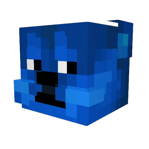 Augauskas Minecraft avatar head, 3D render
