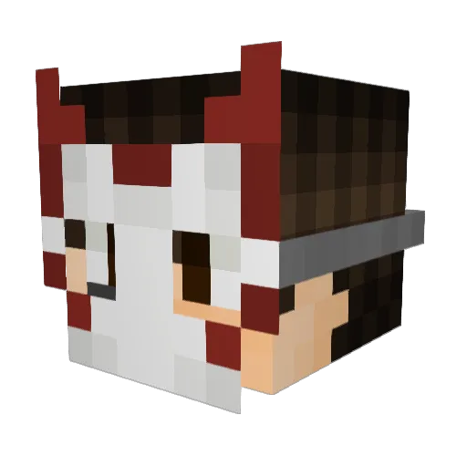 Augenstern79 Minecraft avatar head, 3D render