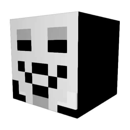 AugerDMR Minecraft avatar head, 3D render