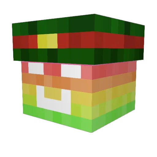 Augiebah Minecraft avatar head, 3D render