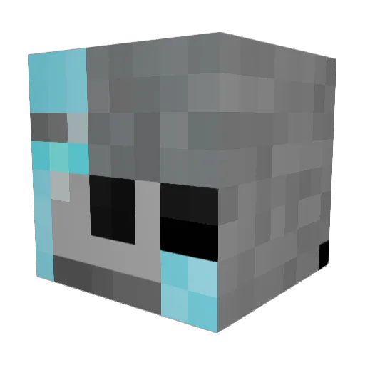 Augment_Workshop Minecraft avatar head, 3D render