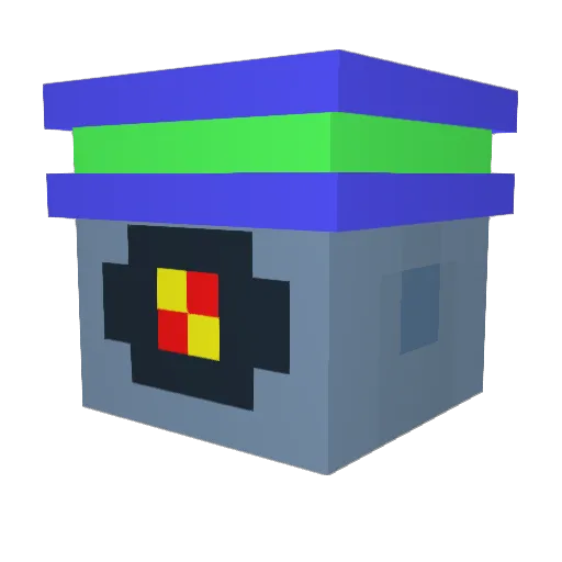 AugmentedAugust Minecraft avatar head, 3D render