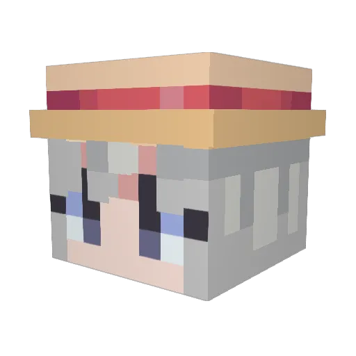Augster007 Minecraft avatar head, 3D render