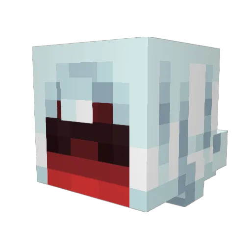 August3wigi Minecraft avatar head, 3D render