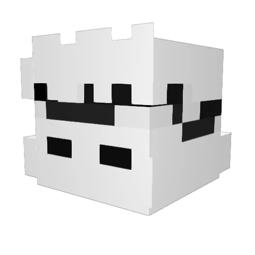 August507 Minecraft avatar head, 3D render