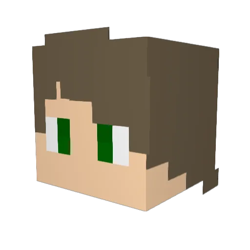 Minecraft-Avatar von AugustKaylaChaos: Kopf als 3D-Render