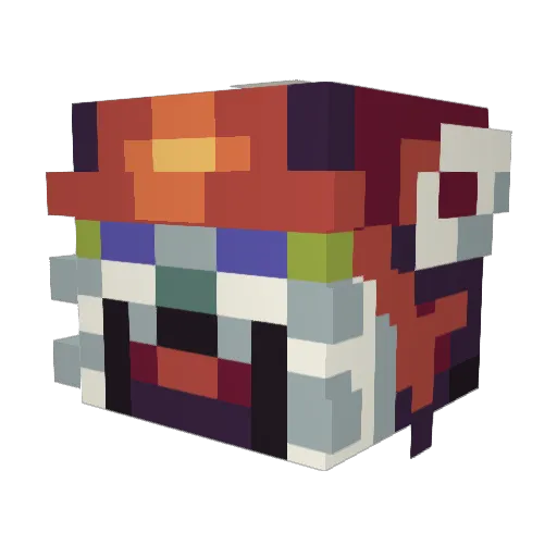 AugustShadow Minecraft avatar head, 3D render