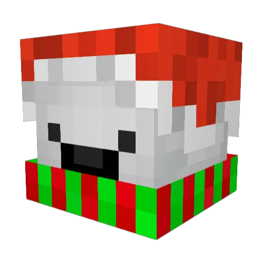 August_alb Minecraft avatar head, 3D render