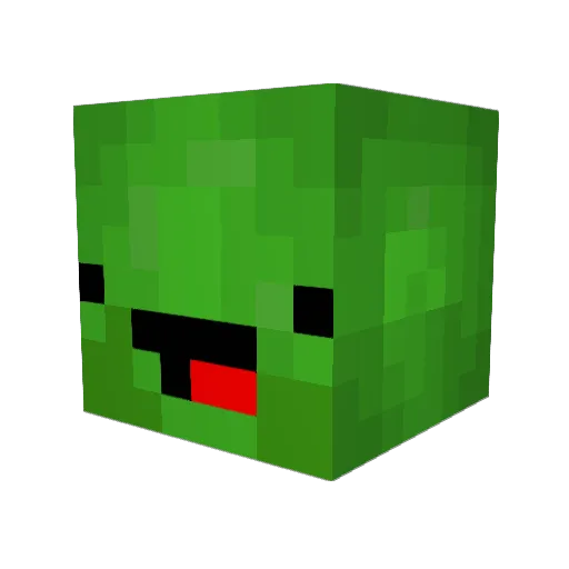 Augustcd Minecraft avatar head, 3D render