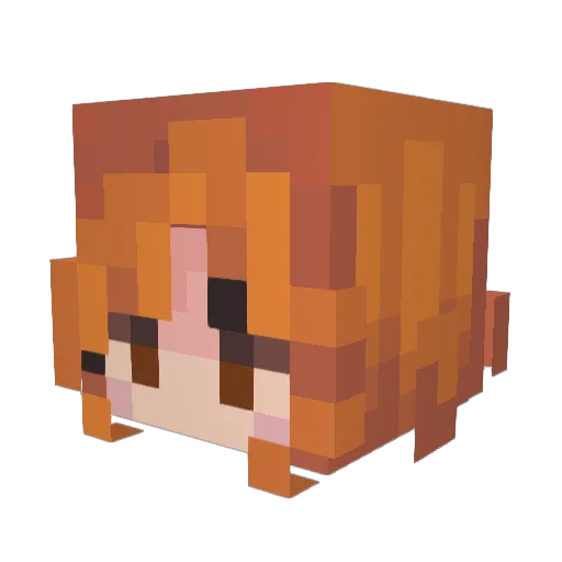 Auguste_Dupin Minecraft avatar head, 3D render