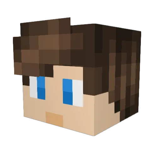Augustin98 Minecraft avatar head, 3D render