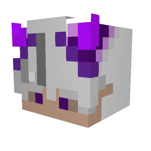 Augusto67 Minecraft avatar head, 3D render