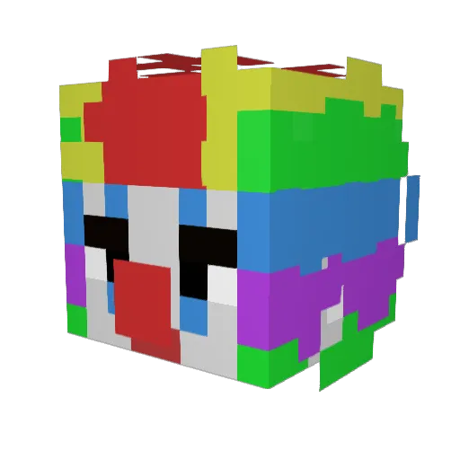 Augustus420 Minecraft avatar head, 3D render