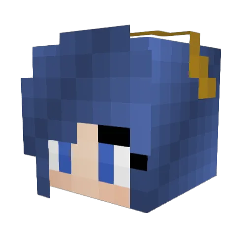 Auhrion Minecraft avatar head, 3D render