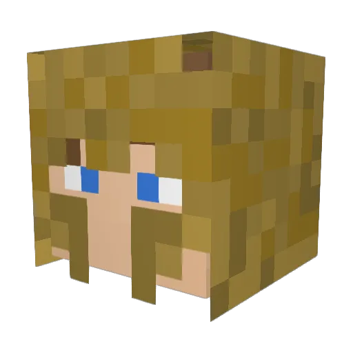 Auilleus Minecraft avatar head, 3D render