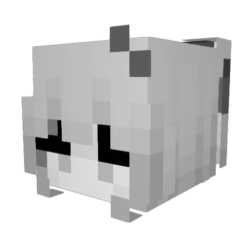 Auke233 Minecraft avatar head, 3D render