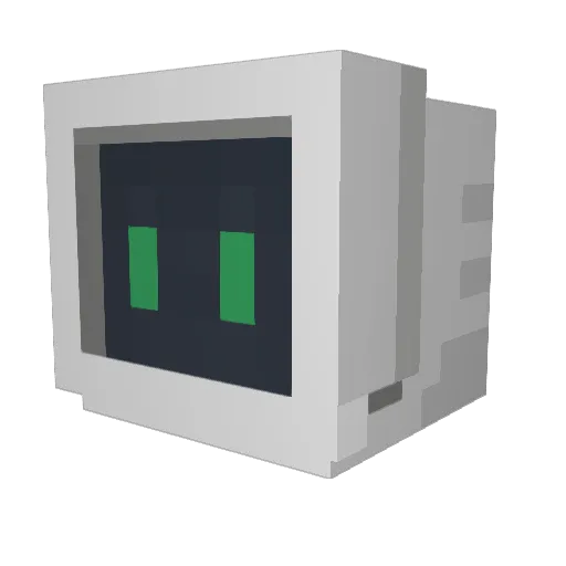 Aukeway Minecraft avatar head, 3D render