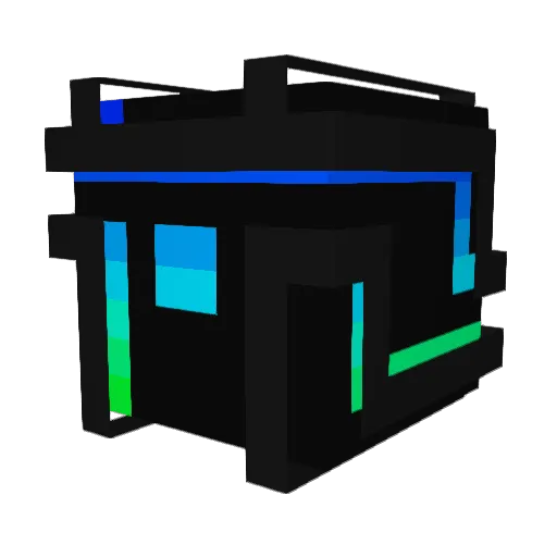 Aukuu Minecraft avatar head, 3D render